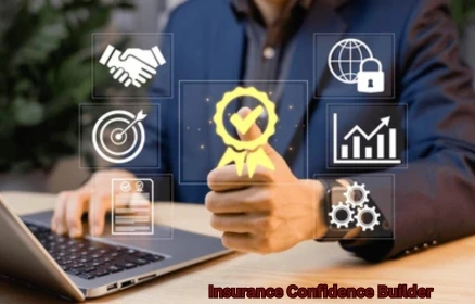 "Insurance Confidence Builder explaining policy details clearly to empower clients with understanding and trust"