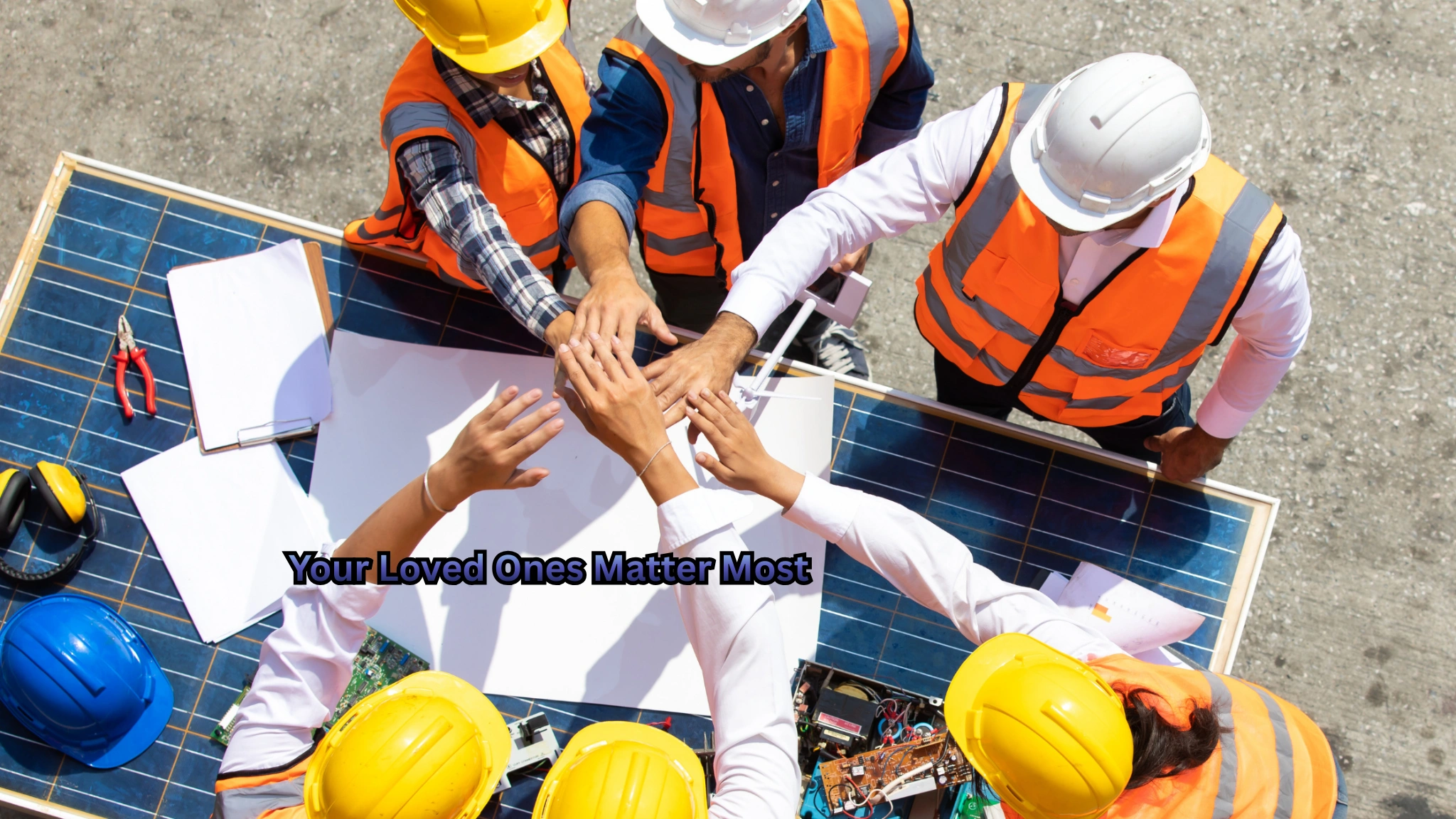 family protected by a strong safety net showing love, care, and financial security